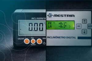Inclinômetro digital VS Analógico