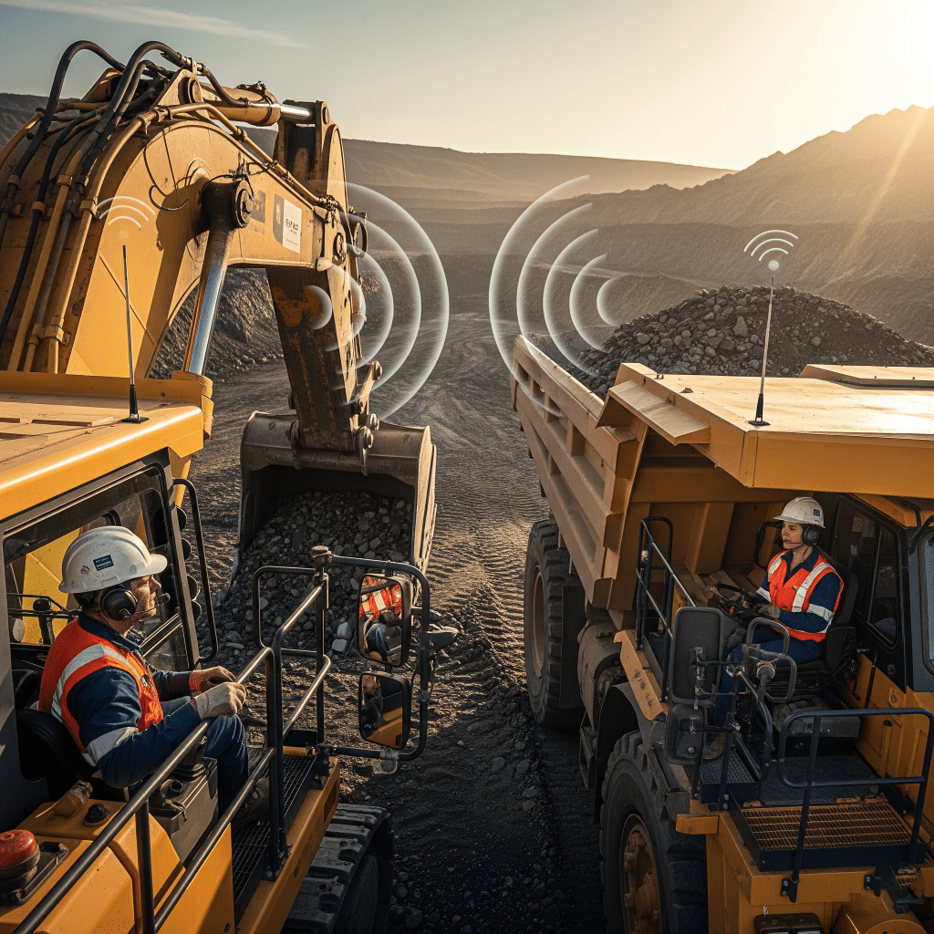 Modelo de sinalização para carga na mineração, o dispositivo aprimora a segurança em mineração