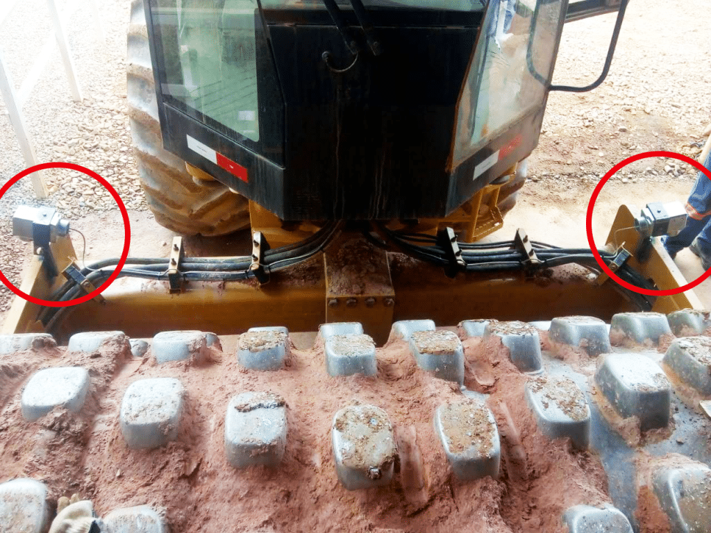 detector de obstáculos instalado
