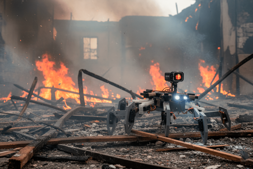 Robô para atuação em incêndios