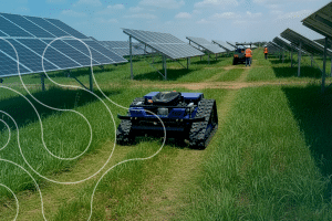 Roçadeira automatica para usinas solares