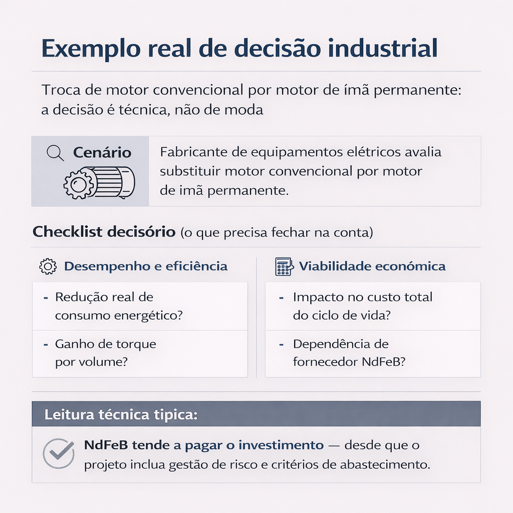 mplo real de decisão para uso de motores com Ímã de neodímio