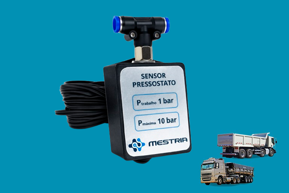 Alarme de caçamba levantada