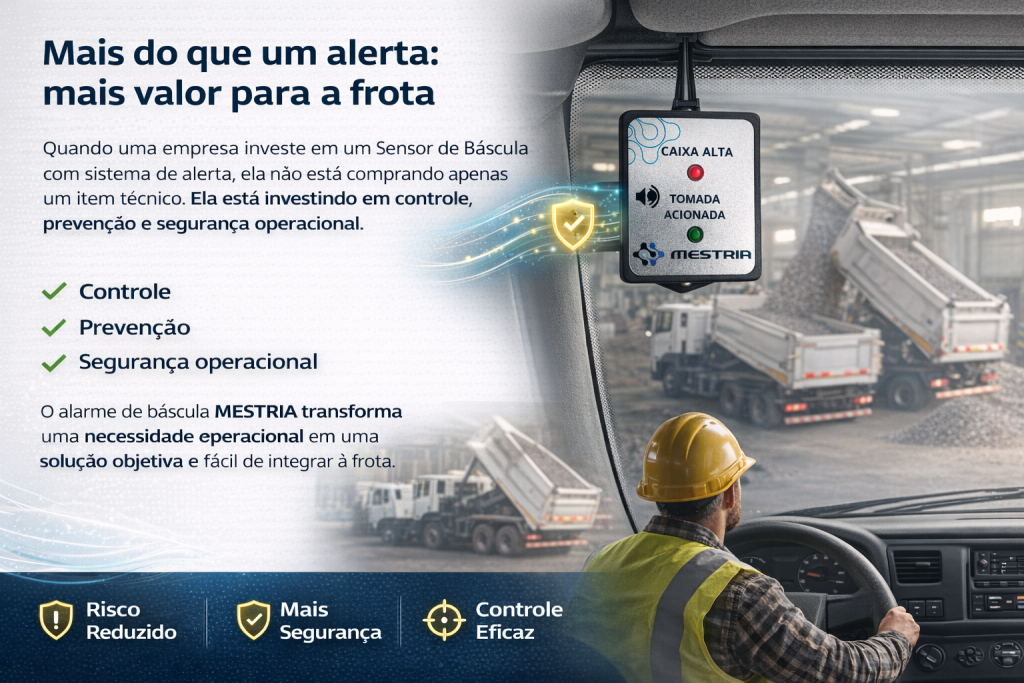 Principais vantagens do sistema completo de alarme de báscula + sensor de báscula da Mestria