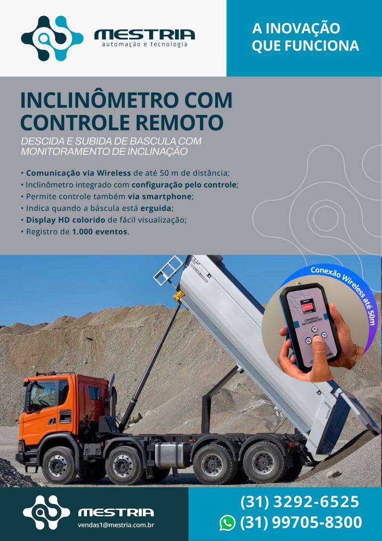 Inclinômetro com controle remoto Mestria