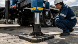monitoramento de pressão de patolas em operação de içamento